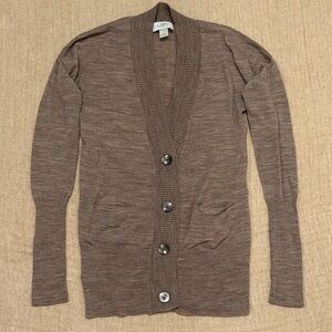 LOFT Brown Cardigan Sweater